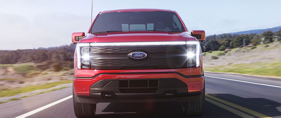 Headlights on the Ford Lightning